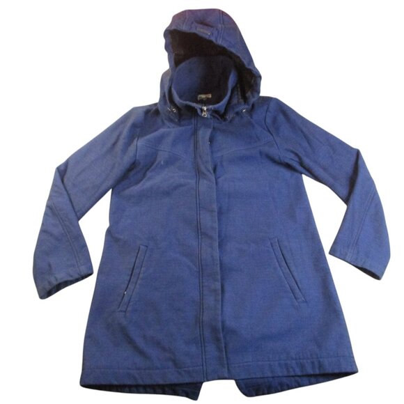 MIA MELON Stella Raincoat Jacket Women Large Blue Waterproof Windproof Insulated - Picture 1 of 14